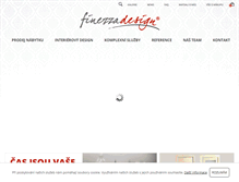 Tablet Screenshot of finezzadesign.cz